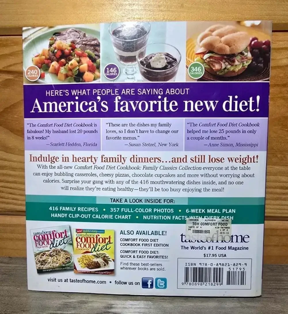 Taste of Home Comfort Food Diet Cookbook: New Family Classics Collection: Lo...